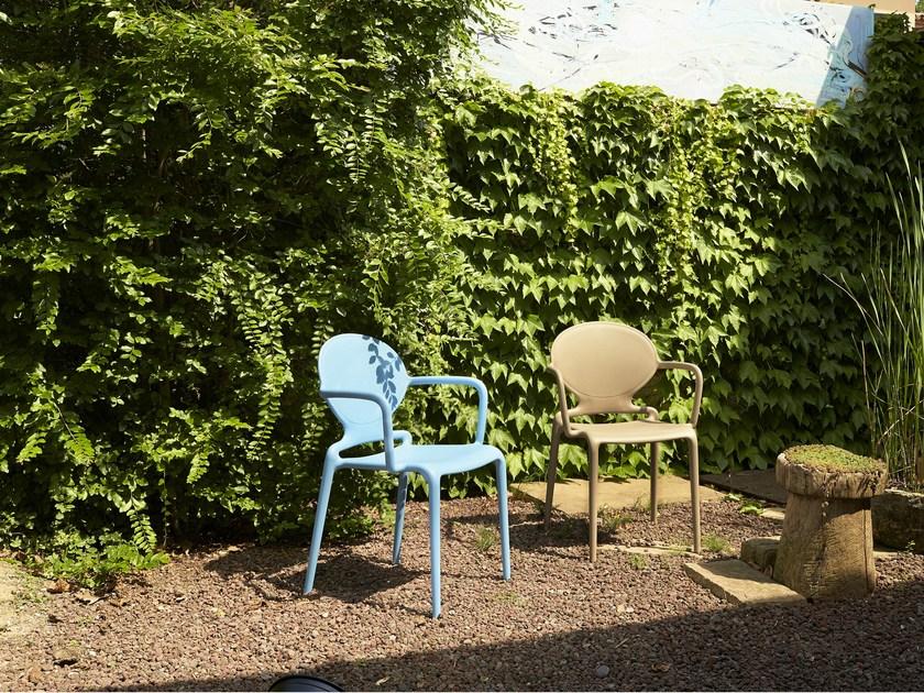 SCAB DESIGN Стул из технополимера штабелируемый медальон с подлокотниками Gio sun-id-1440771 - Вид №3