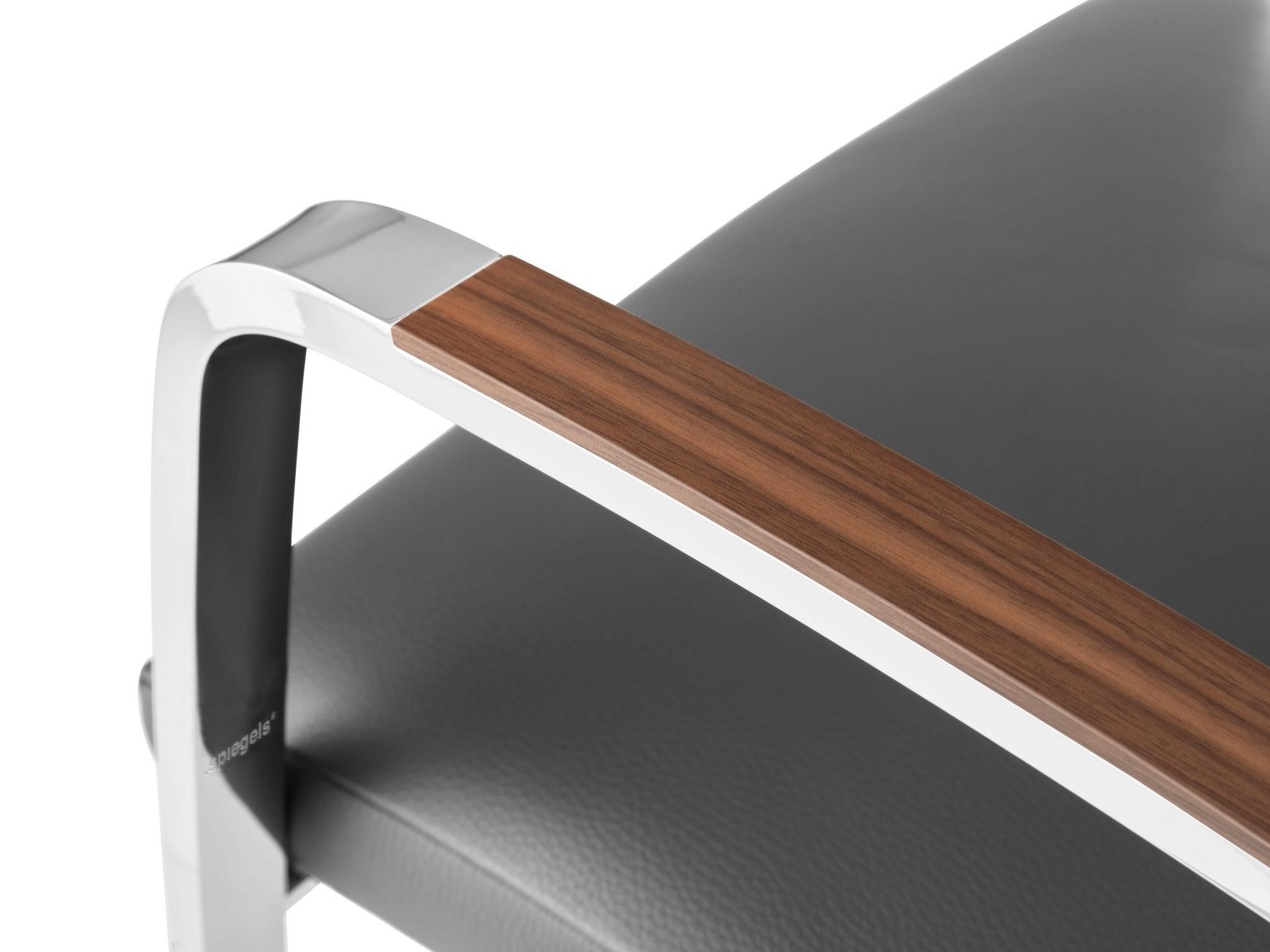 Кожаный мягкий консольный стул Spiegels .tano ARCH-00111099 - Вид №1