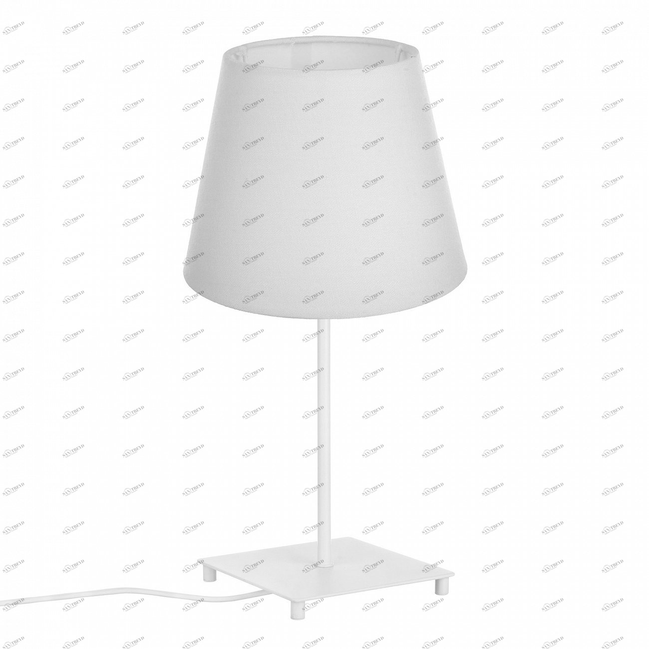 Настольная лампа с белым абажуром белая TLL.201.01.01.WH+CL1.T001 33 ИДЕИ ИНТЕРЬЕРНЫЕ, КЛАССИЧЕСКИЕ 00-3973755 Белый Santreyd 