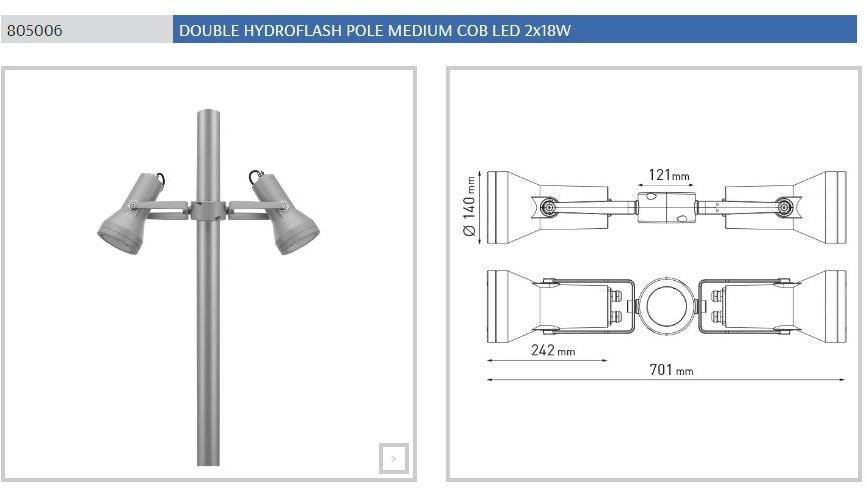 PUK Светодиодный уличный фонарь из литого под давлением алюминия Hydroflash sun-id-1513337 - Вид №27