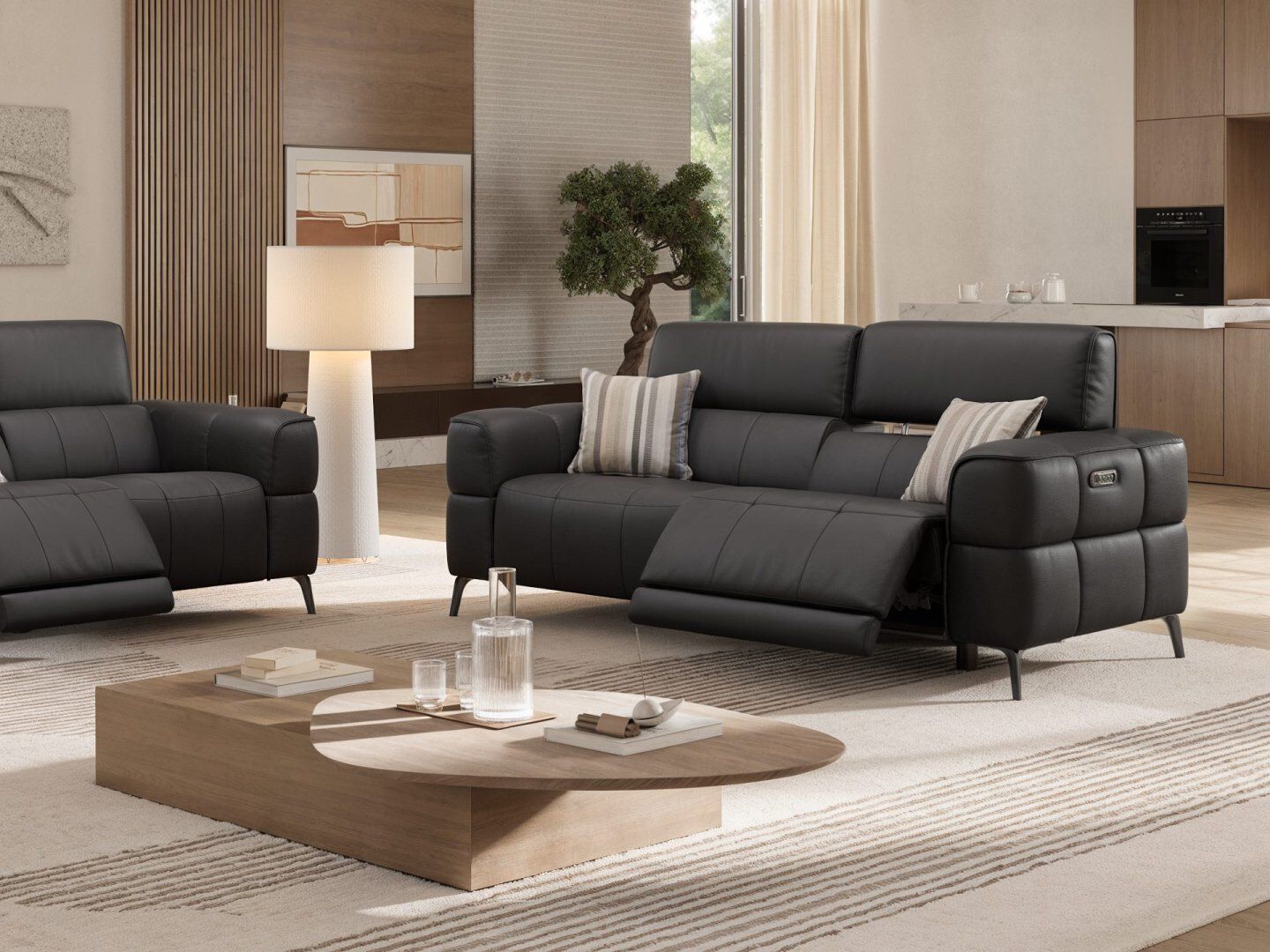 3-местный кожаный диван Sofanella Mezzano ARCH-00061786 - Вид №5