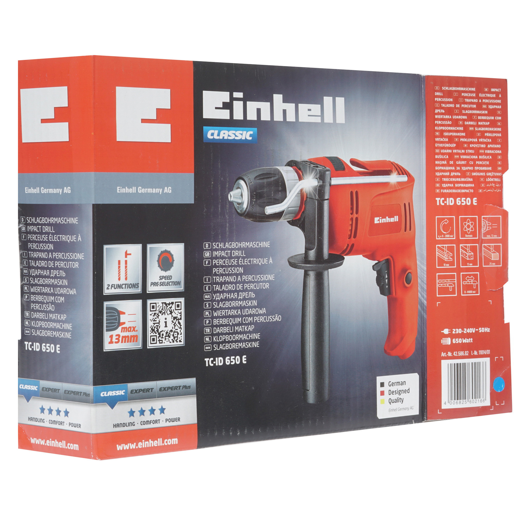 Дрель  Einhell TC-ID 650 E 7999267 STDN-0069380 - Вид №6