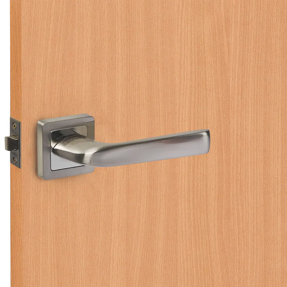 Дверные ручки Punto Saturn без запирания цвет матовый никель/хром STLM-2196016 - Вид №6