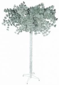 Декор новогодний ель перевернутая с подставкой белого цвета TO4ROOMS ЕЛИ ИСКУСТВЕННЫЕ, НОВОГОДНИЙ ДЕКОР 212220 Белый