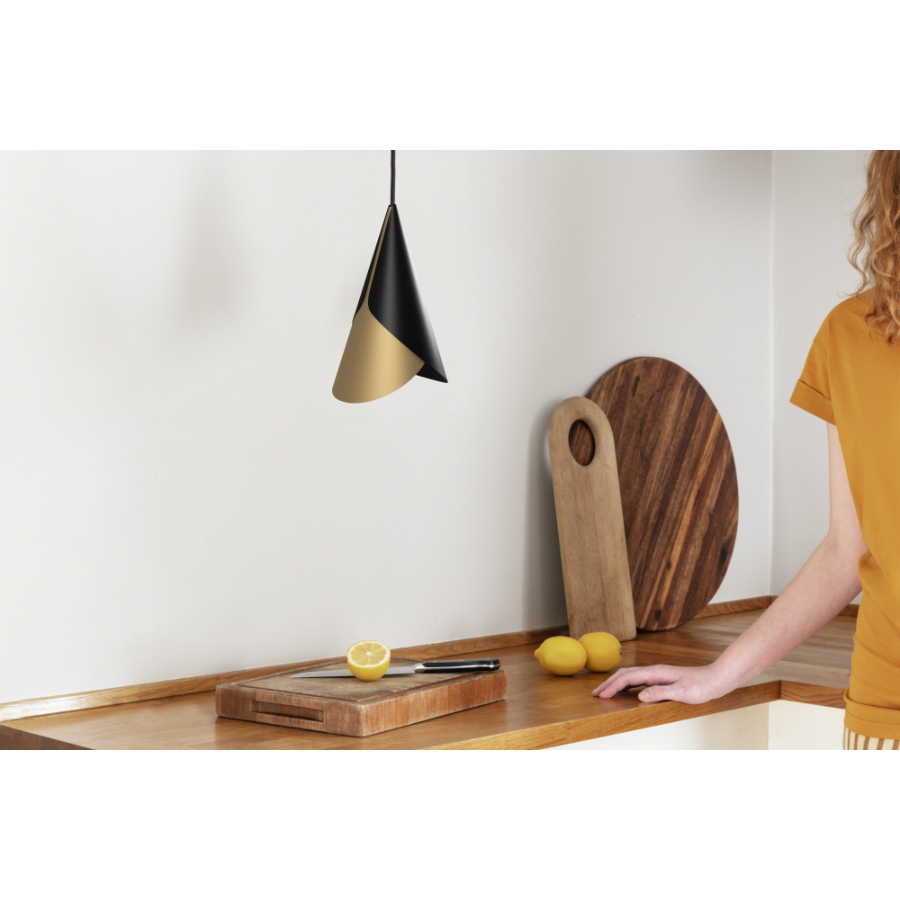 2195 Плафон cornet, D13,4 см, черно-золотистый UMAGE  - Вид №1