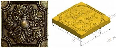 Вставка бронза Renaissance 5х5 (52 шт) kavarti Kavarti (Каварти) sun-id-322879