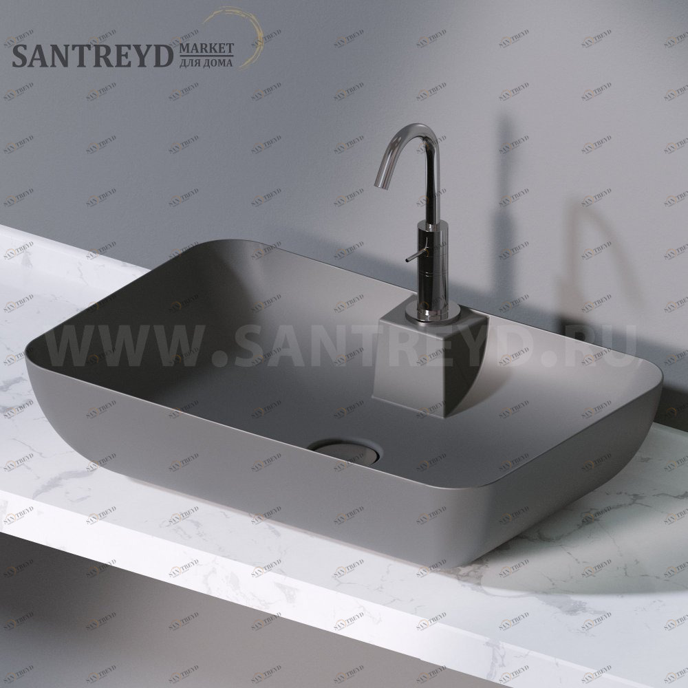 L607116 Накладная раковина на столешницу  прямоугольная A. e T. Italia ELITE AeT ITALIA