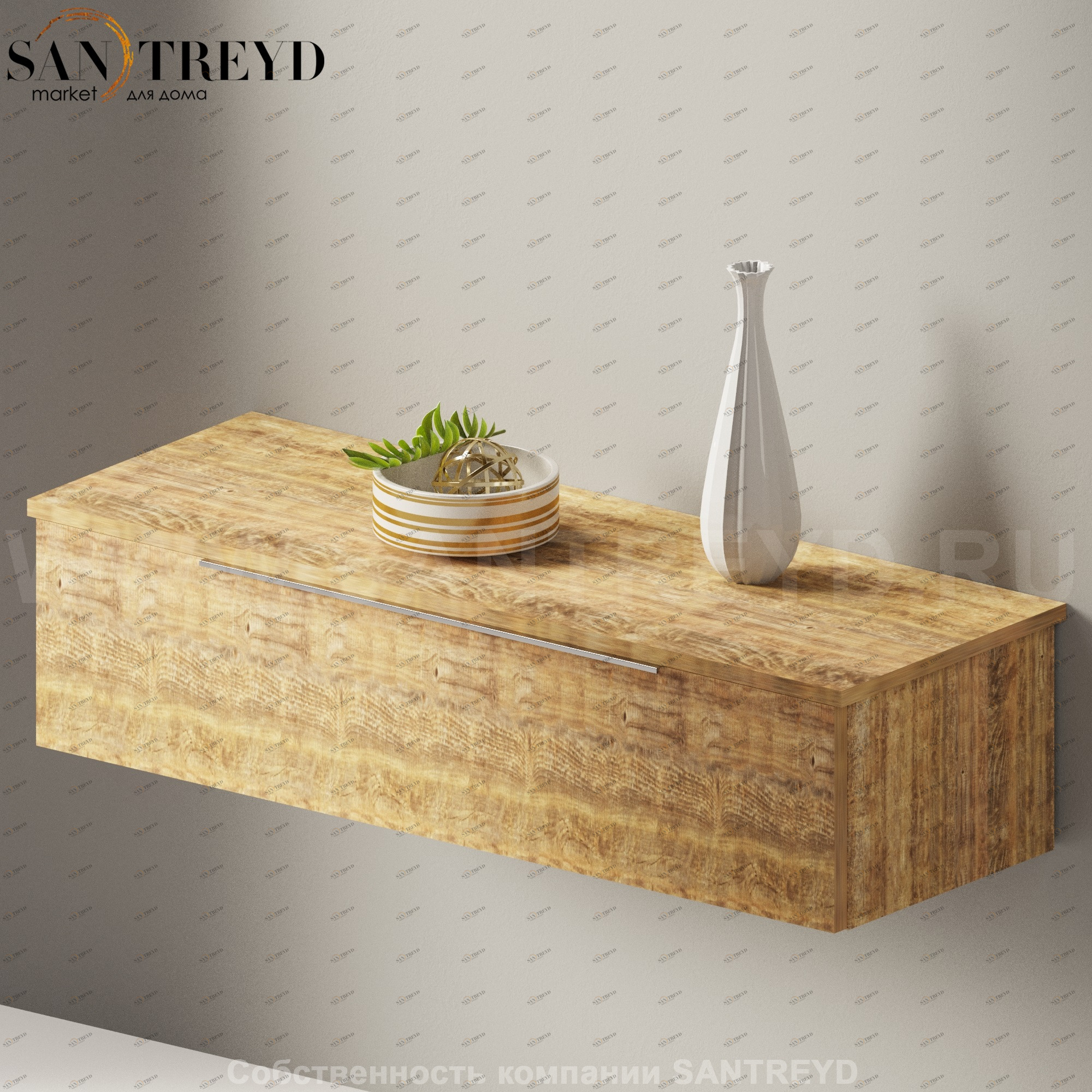 Flaminia BOX Настенная тумба 105 см с 1 ящиком BX286.WW Ceramica Flaminia BX286WW