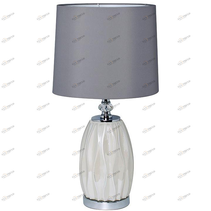 Лампа настольная плафон светло-серый 30*62 22-87755 GARDA DECOR ВАЗА 131989 Серый;хром 
