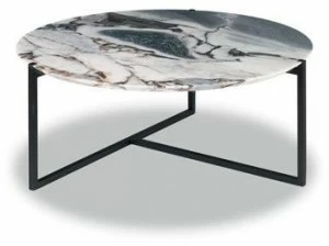 BAXTER Круглый журнальный столик из мрамора Icaro