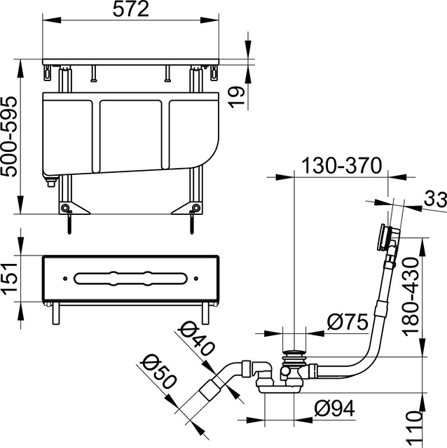 51130000075 Монтажный блок KEUCO Armaturenzubehör - Вид №2
