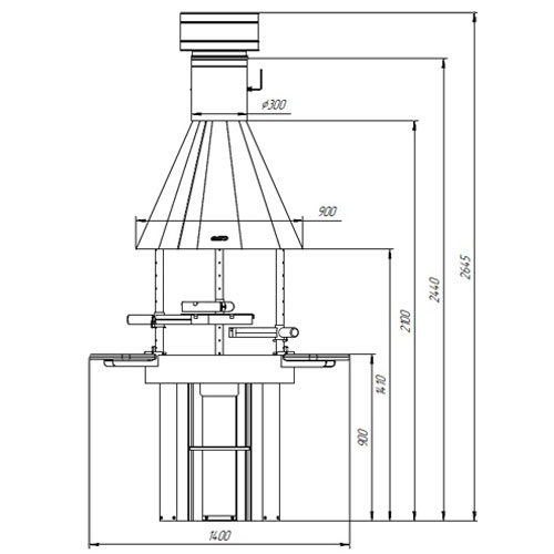 GRILL'D Grill-center 800 (2 полки) 4861 - Вид №1