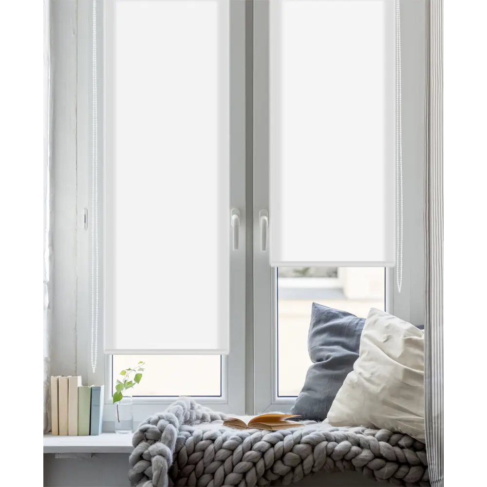 Штора рулонная Stars 55x160 см белая GARDEN STLM-2194573 - Вид №4