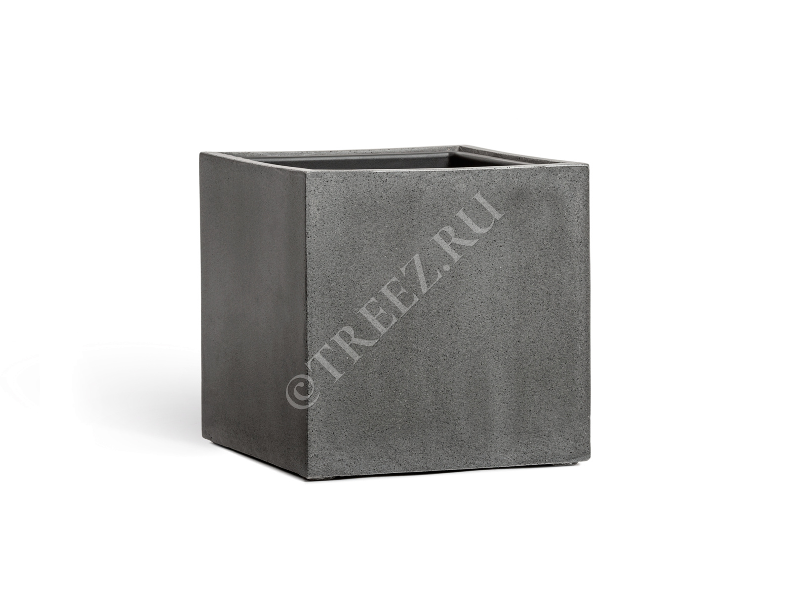 41.3317-02-005-GR-20 Кашпо  Effectory - серия Beton - Куб - Тёмно-серый бетон Цветочная коллекция  - Вид №5