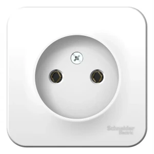 Розетка накладная Schneider Electric Blanca без заземления со шторками цвет белый 86720952 STLM-2109377