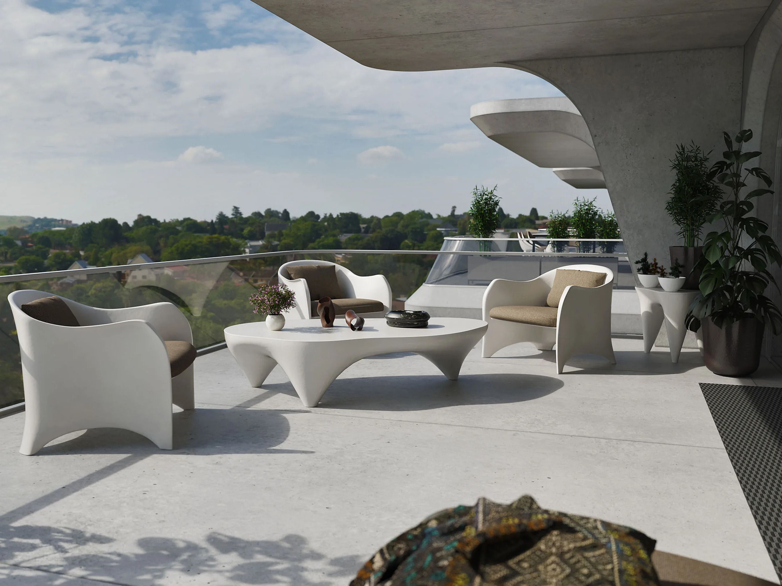 Садовый стол из стекловолокна GANSK Ivory ARCH-00078270 - Вид №3