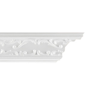 Плинтус потолочный инжекционный D 113/80 (50 шт. в упак.)