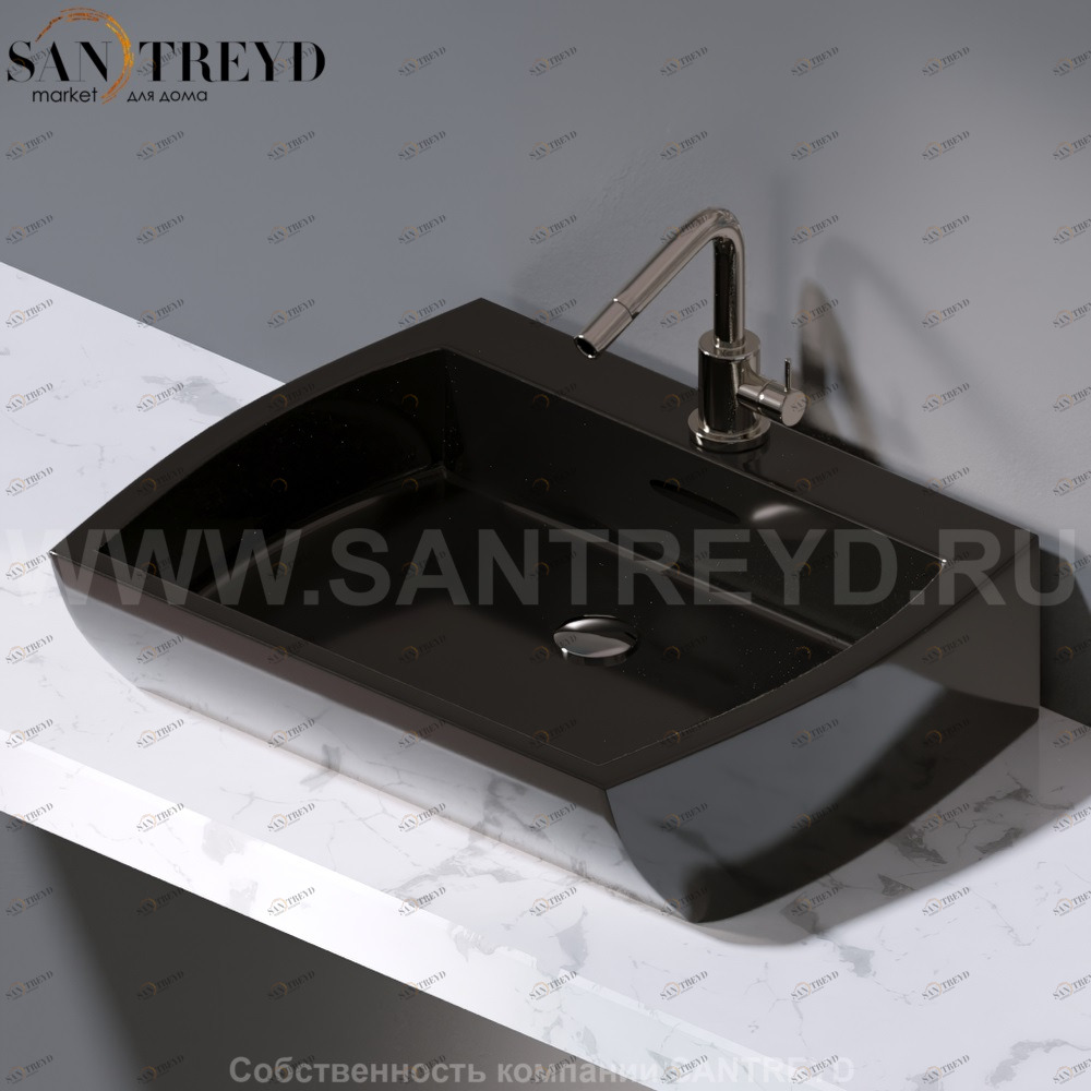 L282.104 Накладная раковина на столешницу  овальная A. e T. Italia SQUARE AeT ITALIA