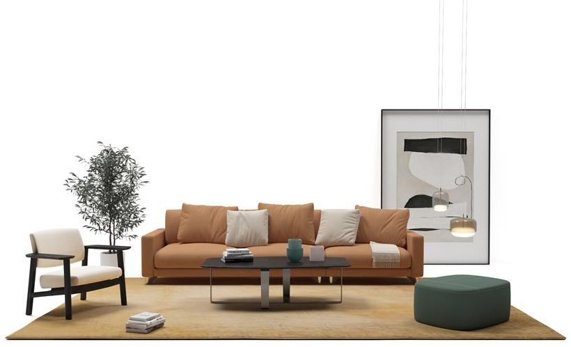 Grado Design Кресло с подлокотниками из дерева и ткани  Wid-ch-lg  - Вид №2