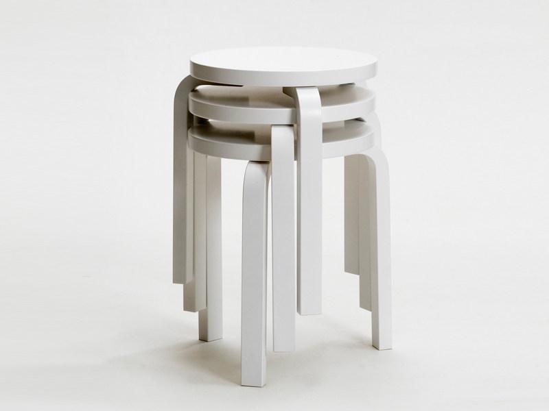 Artek Штабелируемый деревянный табурет L-leg sun-id-1472151 - Вид №1