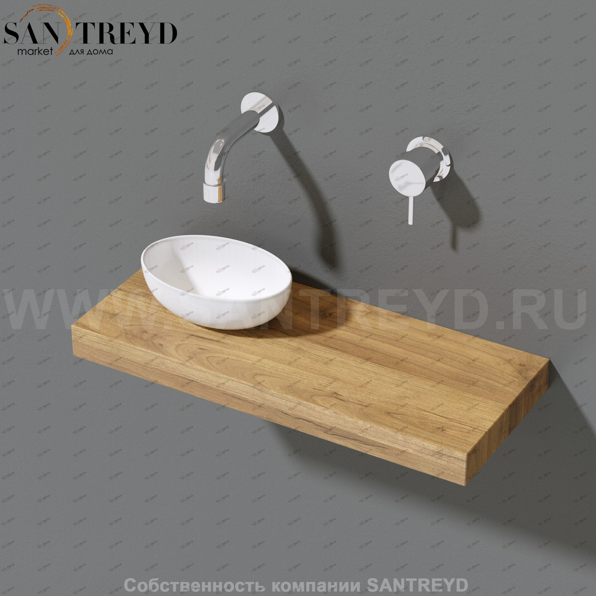 HA67100006 Накладная раковина на столешницу  прямоугольная Effegibi 