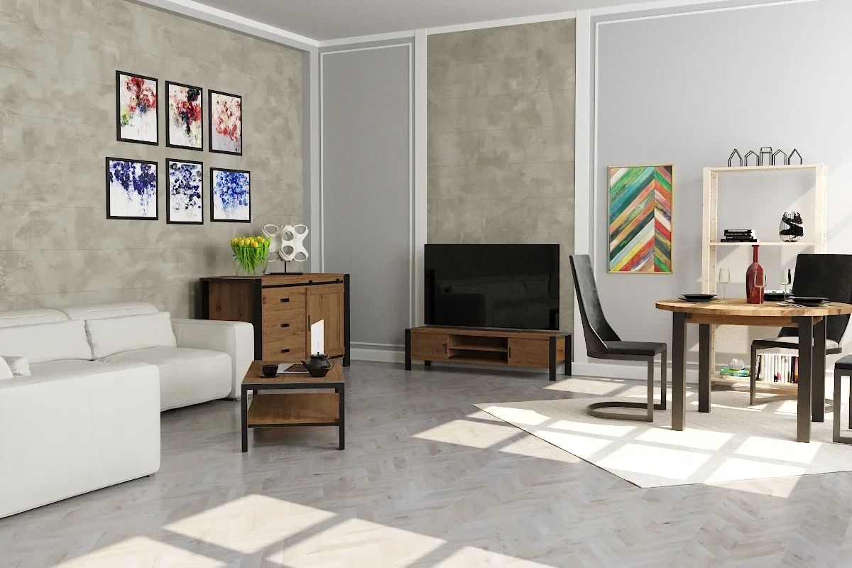 Тумба под телевизор светло-коричневая 150 Lugano VAVI LUGANO 132563 Коричневый - Вид №1