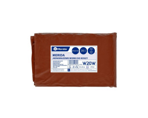 WKW101 Одноразовые мешки для мусора, 50 x 60 см, вместимость 35 л, 50 шт. в упаковке, КОРИЧНЕВЫЕ, LDPE Merida