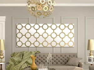 Termo Design Алюминиевый радиатор / декоративный радиатор Doppia piastra - foglia oro Dp 00520