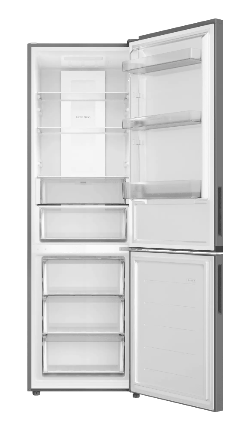 9248214 Холодильник с морозильником   Candy CFN6185SDC серебристый STDN-0058004 - Вид №1