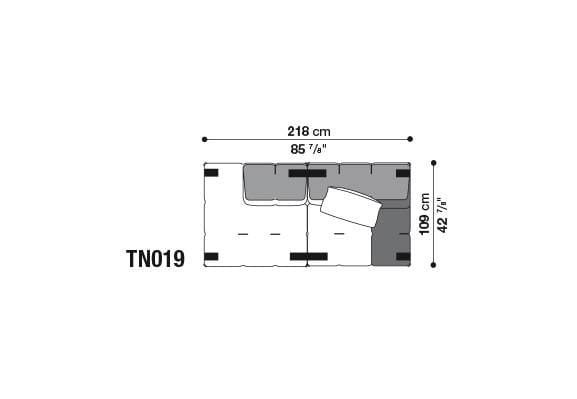 Секционный диван из ткани B&B Italia Tufty-Too ARCH-00095690 - Вид №33