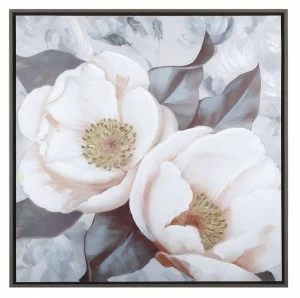 Картина в пастельных тонах с цветочными мотивами 63х63см розово-белая Tomas Stern TOMAS STERN  00-3872649 Белый;розовый;разноцветный