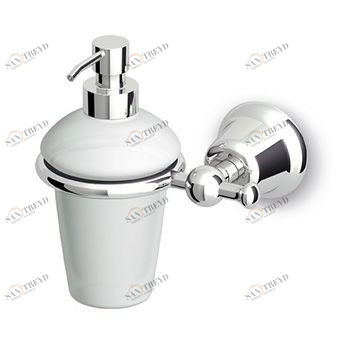 ZAC215 Настенный держатель для диспенсера с белой керамической емкостью. Zucchetti Delfi 