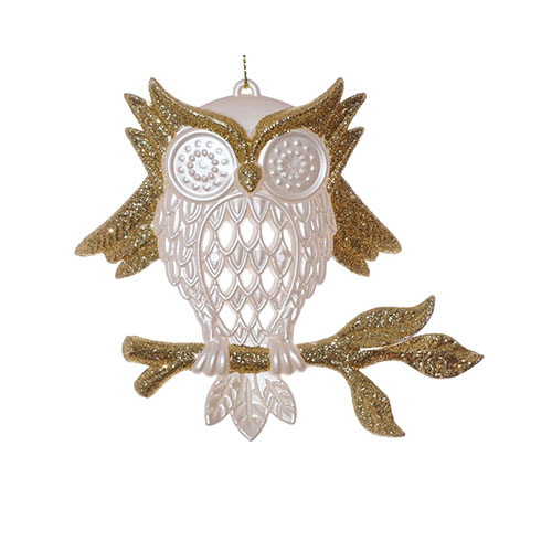 254587 Новогоднее украшение "Сова" 13 х 3 х 10.5 см РЕМЕКО 