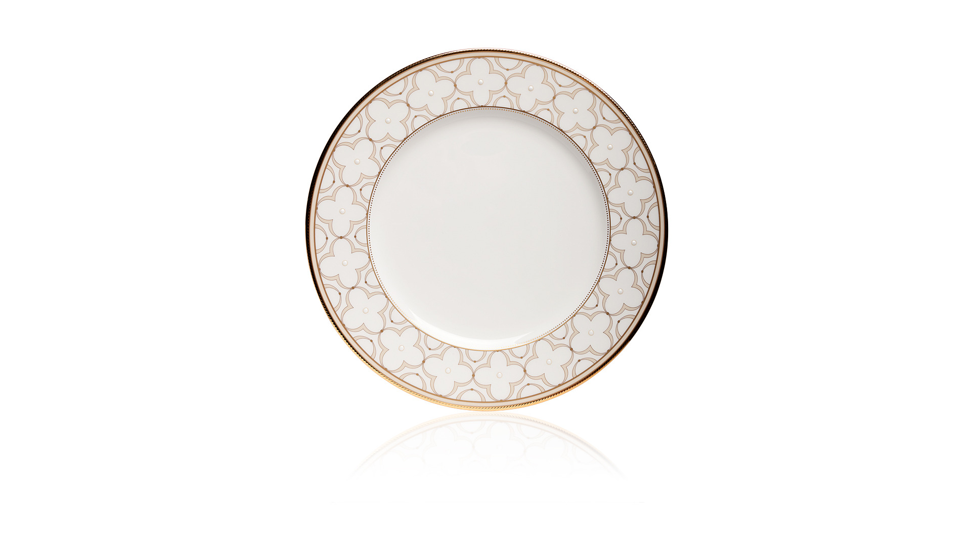 10657438 Noritake Сервиз столовый Noritake Трефолио,золотой кант на 6 персон 26 предметов, фарфор Фарфор костяной  - Вид №8