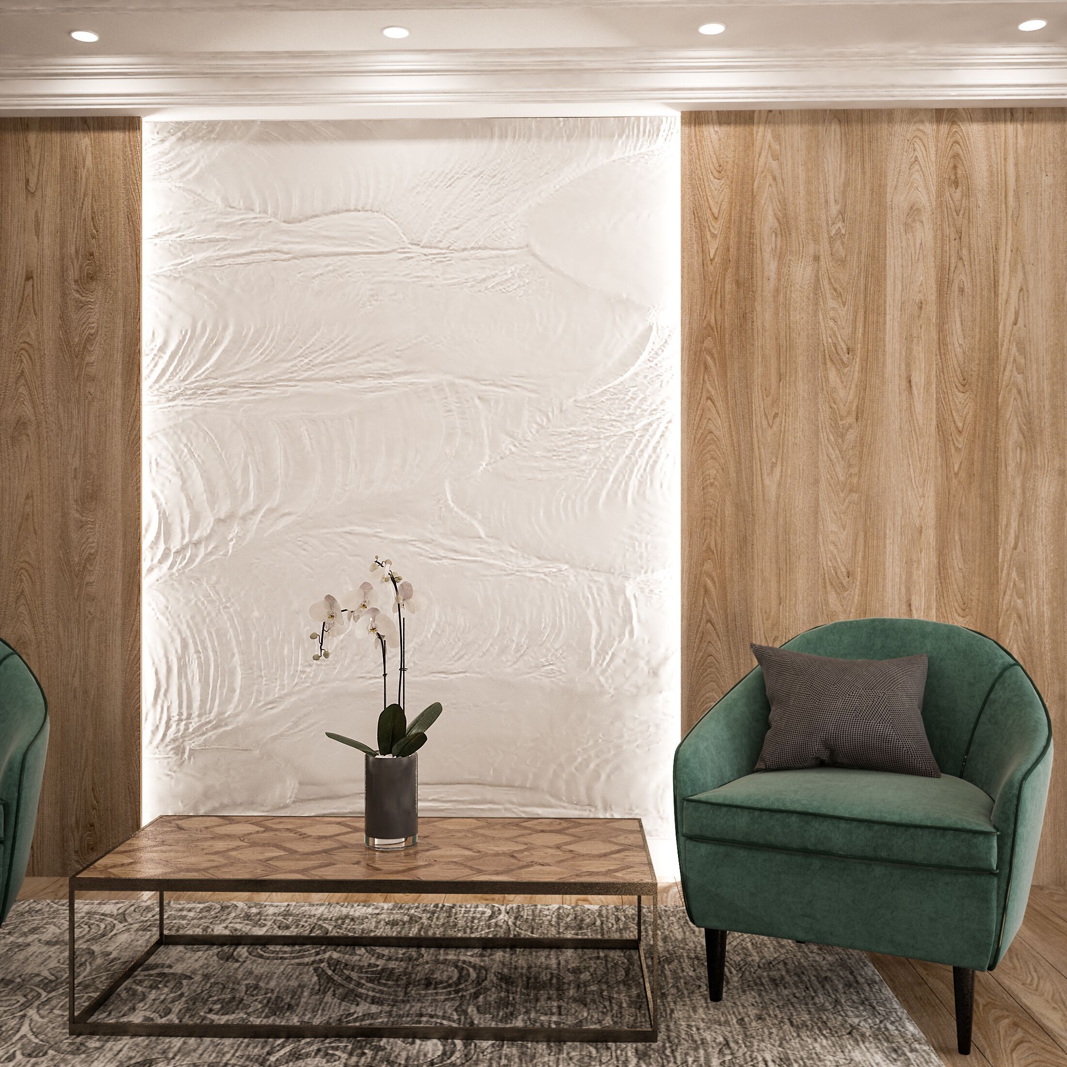 Трехмерная декоративная гипсовая панель WallDeco DESERT ARCH-00077056 - Вид №1