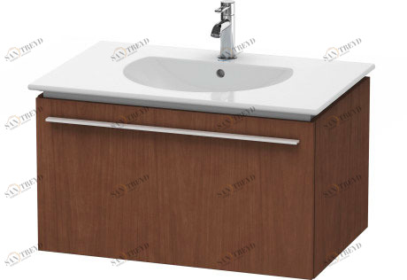 XL606201313 Тумбочка подвесная X-Large #XL6062 800 x 522 мм Американский орех, натуральный шпон Duravit