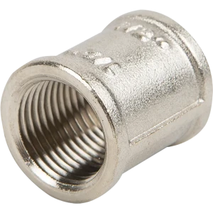 Муфта Valtec внутренняя резьба 1/2" никелированная латунь VTr.270.N.0004 10508633 STLM-2037995