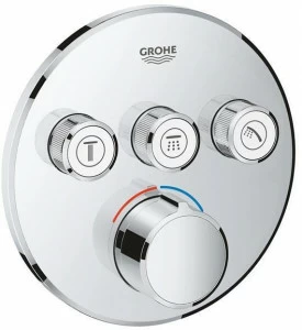 Внешняя часть смесителя GROHE Grohtherm SmartControl на 3 выхода, хром (29146000)