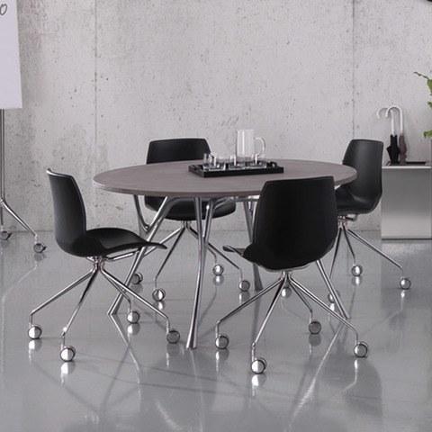 Caimi Brevetti Кожаное кресло на эстакаде на колесиках Kaleidos sun-id-1509703 - Вид №1