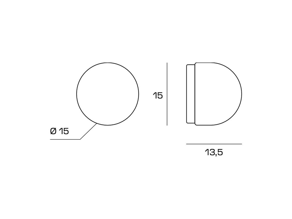 Светодиодный настенный светильник из бронзы и опалового стекла Miloox Domu ARCH-00017987 - Вид №2