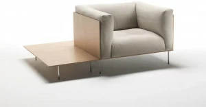 Living Divani Мягкое кресло со съемным чехлом из ткани с подлокотниками Rodwood