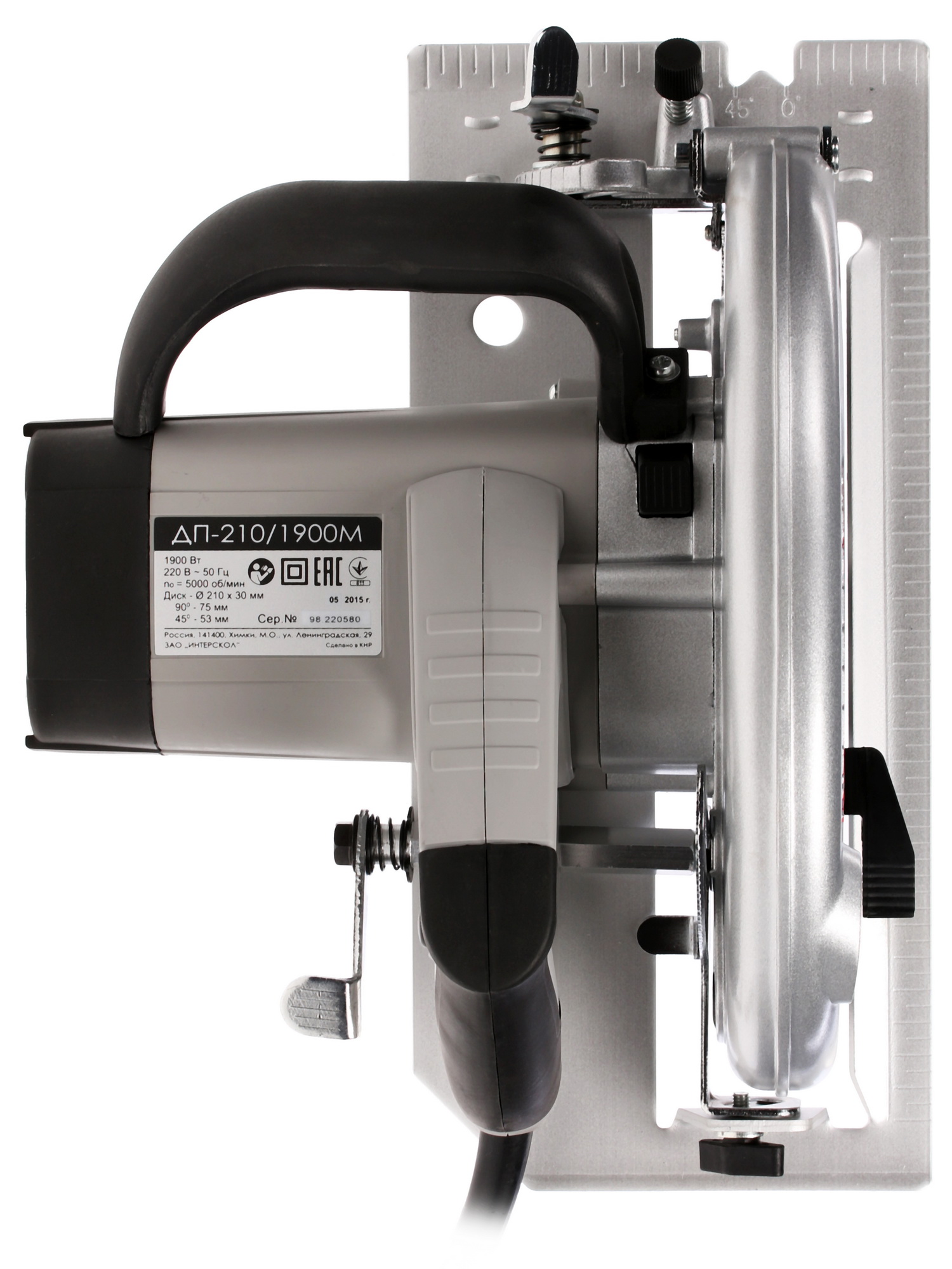 Пила дисковая Интерскол ДП-210/1900М 1020005 STDN-0055184 - Вид №2