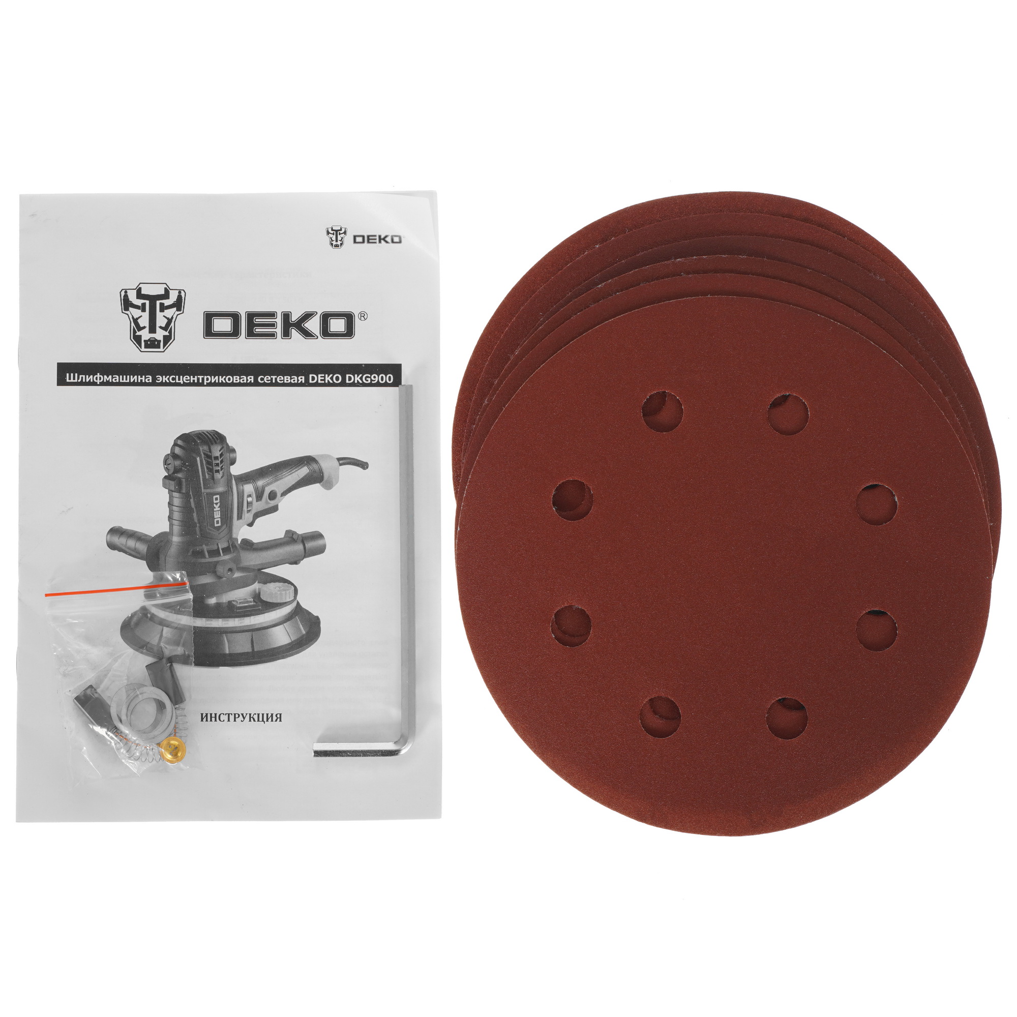 Эксцентриковая шлифмашинка DEKO DKG900 5087318 STDN-0040141 - Вид №8