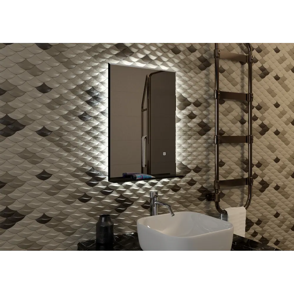 Зеркало для ванной Murano Black с подсветкой 50x70 см 84439732 STLM-2044813 Santreyd - Вид №6