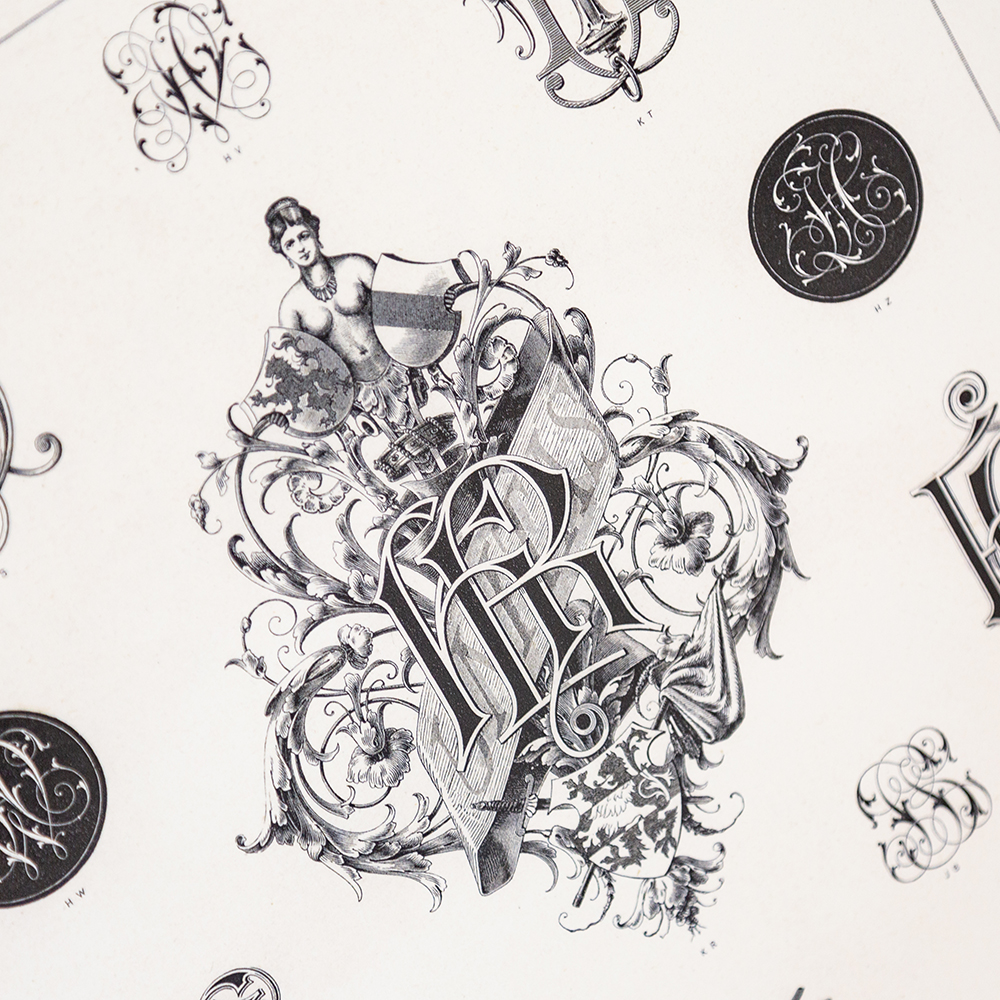 21080908 Арт-постер «Монограмма 30» Object Desire Азбука мечты  - Вид №3