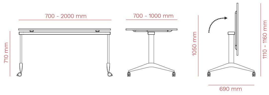 Mara Стол операционный прямоугольный с откидной столешницей  227r  - Вид №7