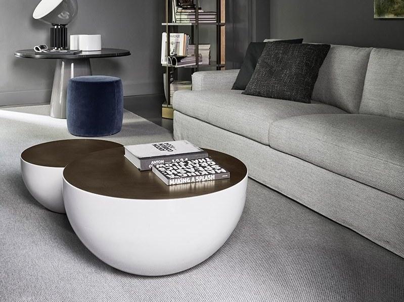 Meridiani Низкий круглый журнальный столик из полиуретана sun-id-1422039 - Вид №25