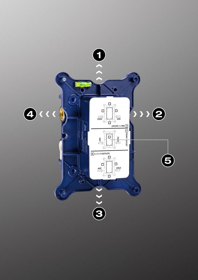 Fir Italia Универсальная встроенная душевая система Firunico® 0510000 - Вид №14