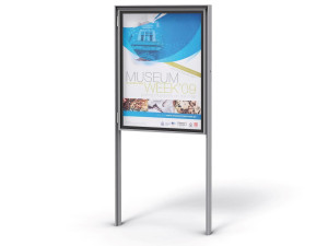 Стальная двухсторонняя доска объявлений для общественных мест