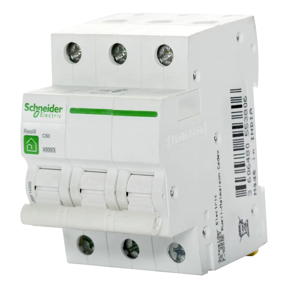 Автоматический выключатель Schneider Electric Resi9 3P C50 A 4.5 кА 16601290 STLM-2167541  - Вид №1